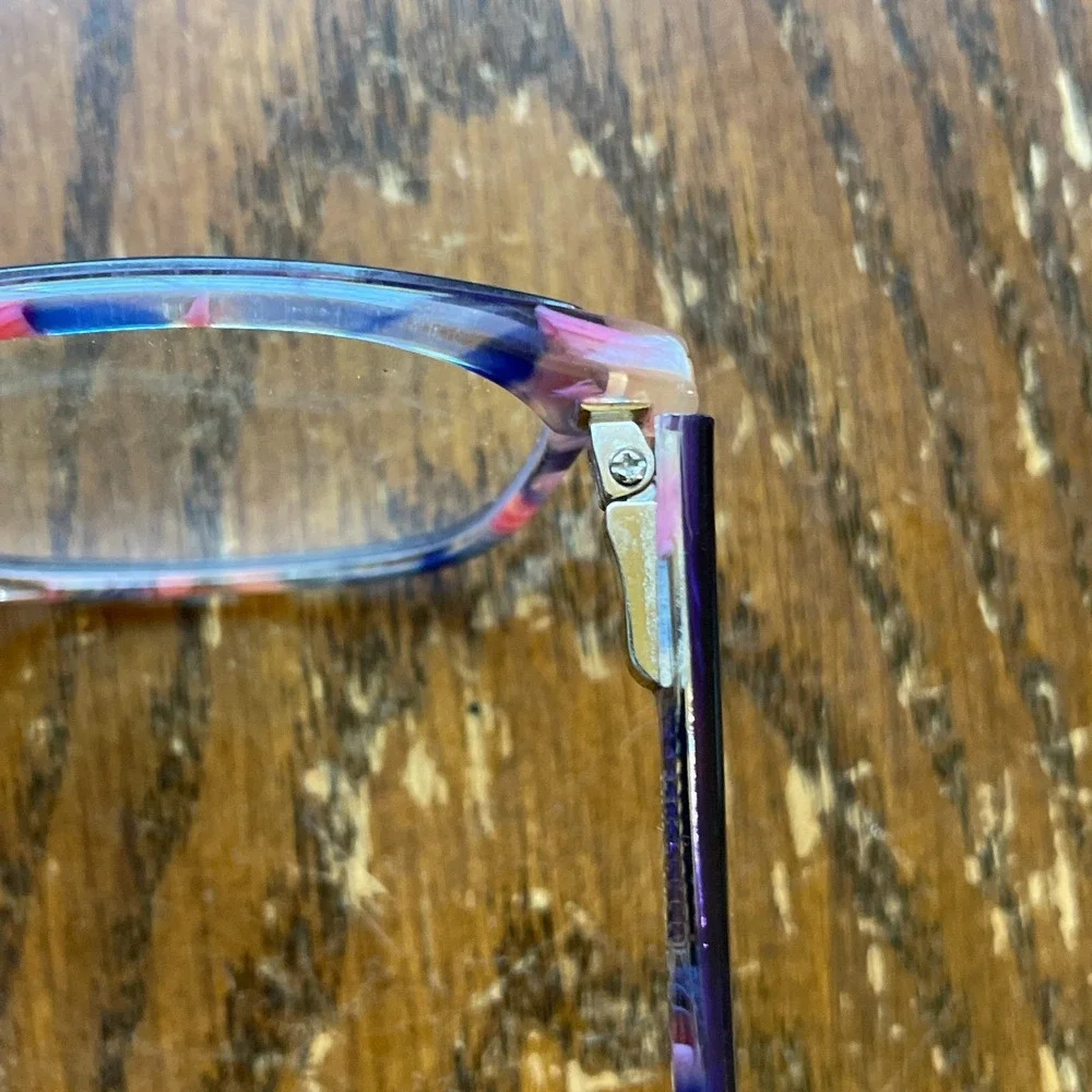 Lisa Loeb Eyeglass FRAMES ONLY Hula Hoop 9 Blueberry Swirl 49-15-125